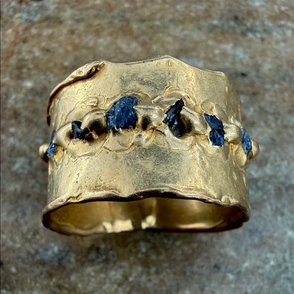 Emilie Shapiro sapphire “Rapids Ring”. New with tags.